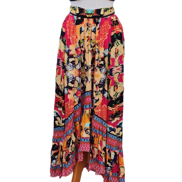 Anthropologie Bhanuni Jyoti Christia High low Maxi Skirt - Picture 16 of 16